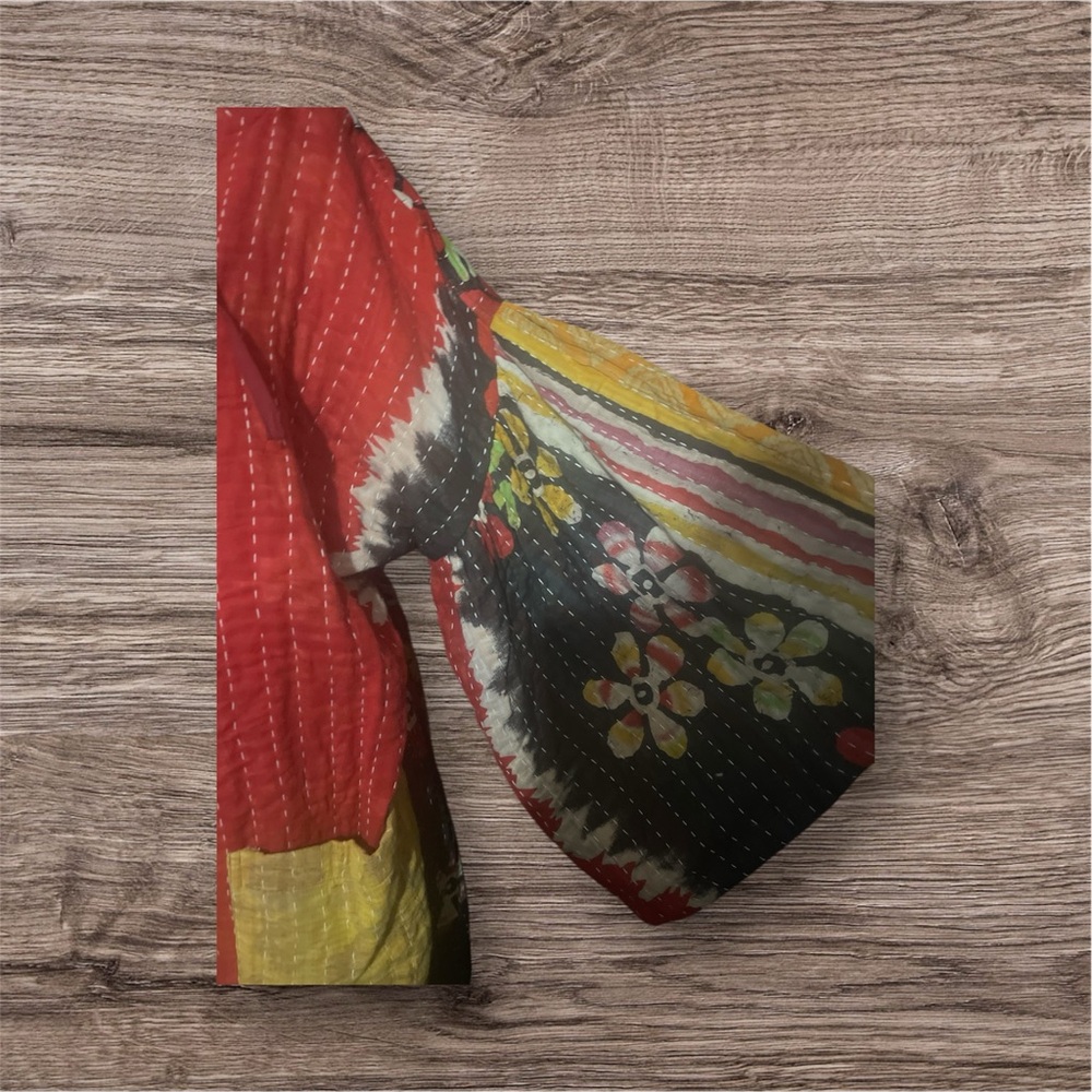 Nwot Colorful Patchwork Jacket - image 2